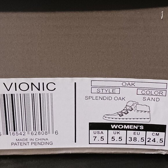 NEW Vionic Womens Splendid Oak Suede Sheep Fur Booties Sand/Cream Size 7.5 - Picture 12 of 13